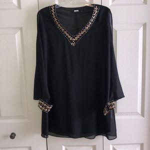 Little Black Dress with gold embellishments 🤩✨